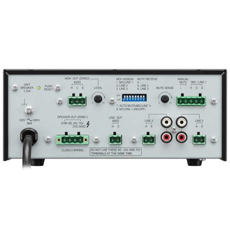 toa mixer amplifier bg  wiring diagram