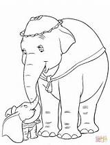Coloring Dumbo Pages Mom Printable Print Drawing sketch template