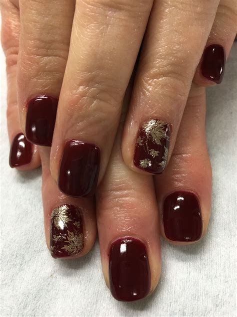 Pin By Laura D Angelo On Thanksgiving Gels Wine Nails Fall Gel Nails