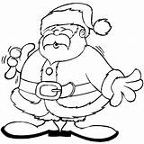 Colouring Claus Fat sketch template