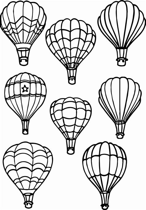 hot air balloon coloring page fresh  air balloon coloring page hot