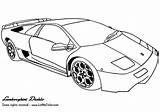 Lamborghini Diablo sketch template