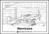 Colouring Pages Coloring Ww2 Planes Lancaster Spitfire Aircraft Bomber Hurricane Choose Board War Adult sketch template