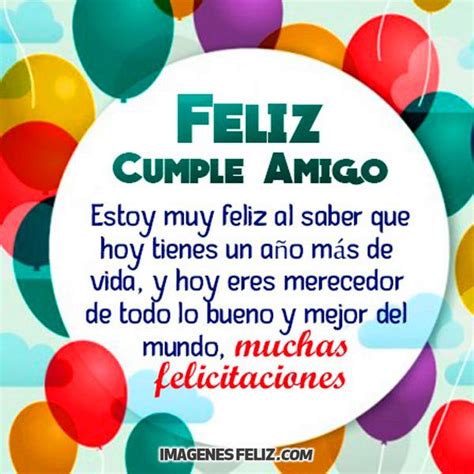 feliz cumpleanos amigo