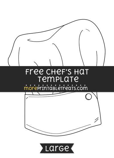 chefs hat template large