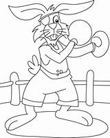 Boxing Coloring Pages Kids Sheets Animal Choose Board sketch template