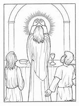 Communion Eucharist Mystery Luminous sketch template