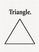 Triangle Printable Coloring Pages Worksheets Shapes Worksheet Kindergarten Preschoolers Shape Drawing Template Colouring Color Kids Words Outlines Simple Oval Tracing sketch template