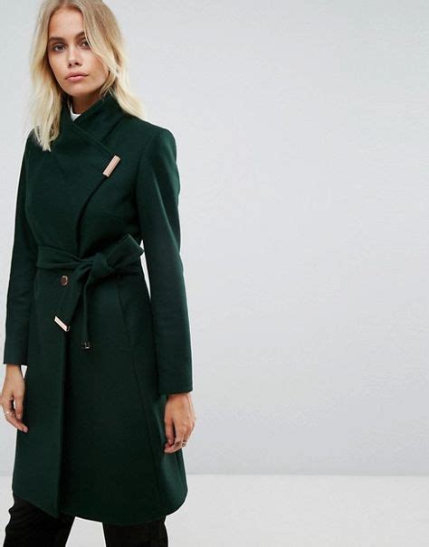 discover fashion   images ted baker coat fashion long green coat
