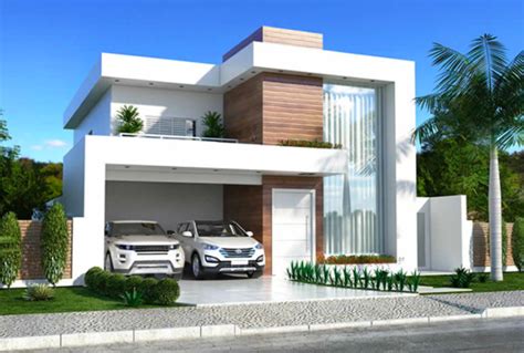 top modern double storey house house plan simple