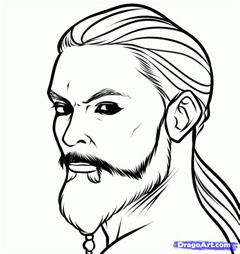 How To Draw Drogo Game Of Thrones Khal Drogo Step By