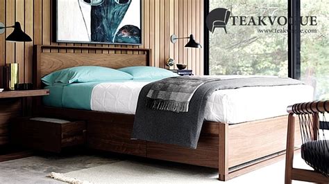 solid teak wood bed frame teakvoguecom teak furniture