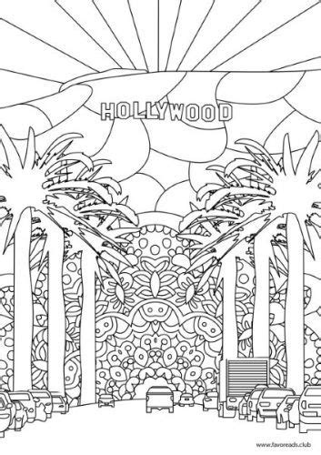 creative sights hollywood coloring pages printable adult coloring