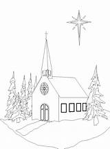 Church Coloring Christmas Pages Winter Printable Drawing Children Coloring4free Kids Catholic Template Playing Getdrawings Sheet Getcolorings Para Dibujos Worship Colorear sketch template