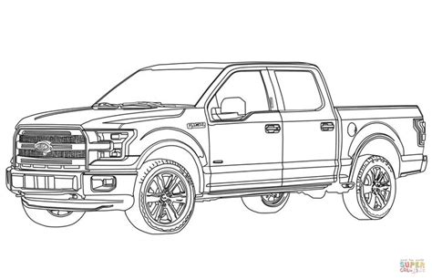 ford   drawing truck coloring pages ford trucks cars coloring pages