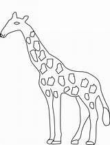 Giraffe Coloring Pages Drawing Giraffes Color Line Printable Kids Getdrawings Bestcoloringpagesforkids sketch template