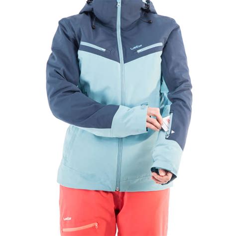 wedze  womens  mountain ski jacket blue