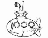 Submarine Coloring Pages Drawing Classic Getcolorings Getdrawings Printable Color Others sketch template