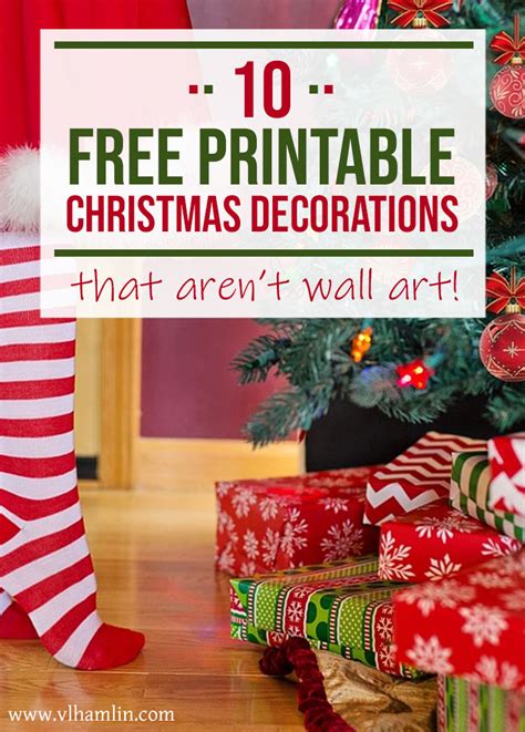 printable christmas decorations  arent  wall art