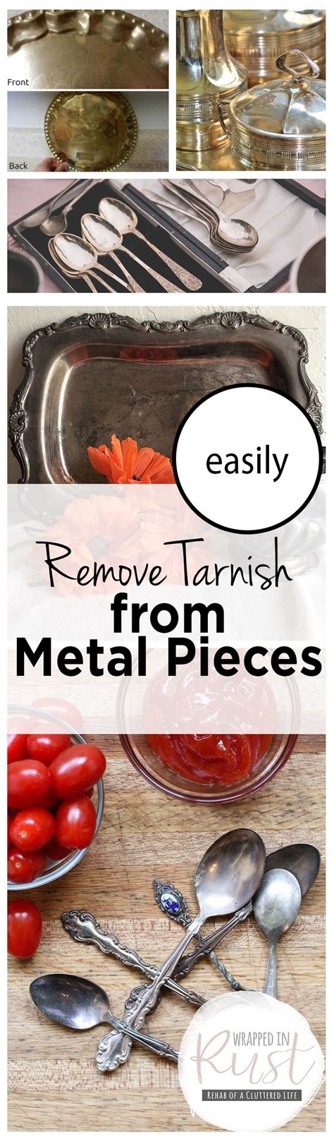 easily remove tarnish  metal pieces wrapped  rust