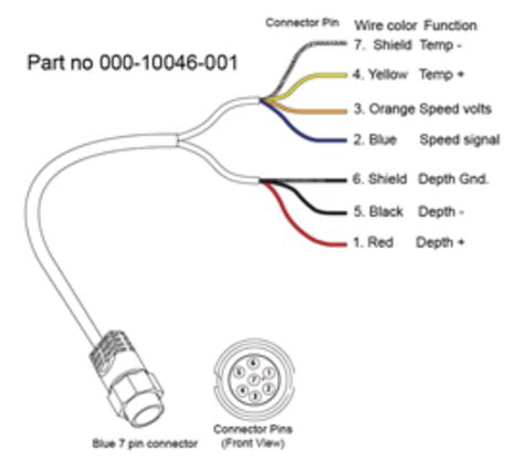 autosportswiring garmin airmar  pin wiring diagram