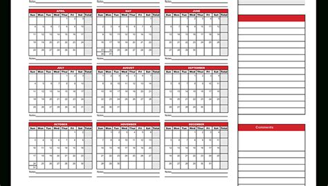 employee attendance calendar  calendar printables  blank