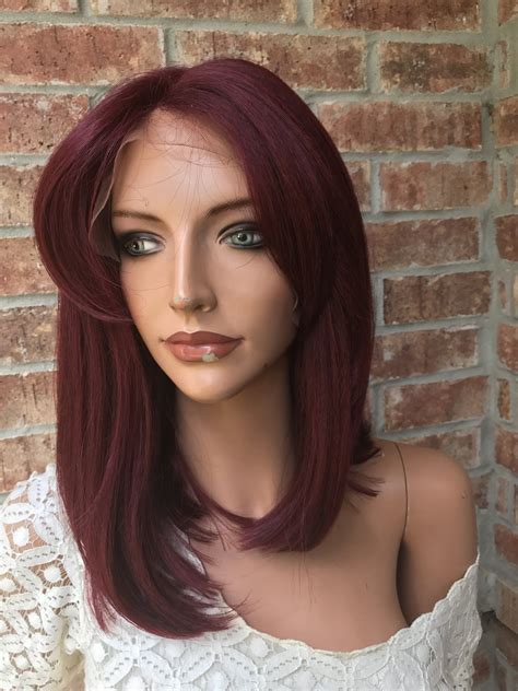 Miriam Burgandy Lace Wig 14 Hair Color Plum Hair Color Burgundy