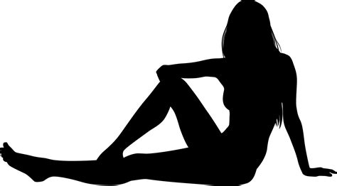 Silhouette Of Woman Lying Down At Getdrawings Free Download