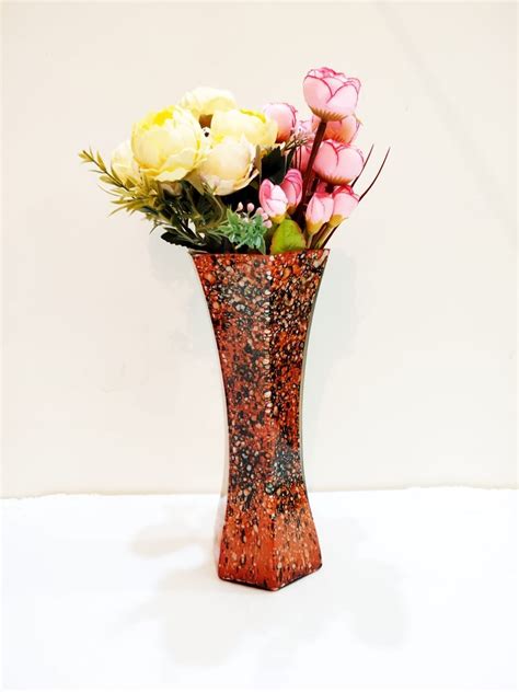 Multicolor Polished Glass Flower Vase Size 12 Rs 100 Piece Id