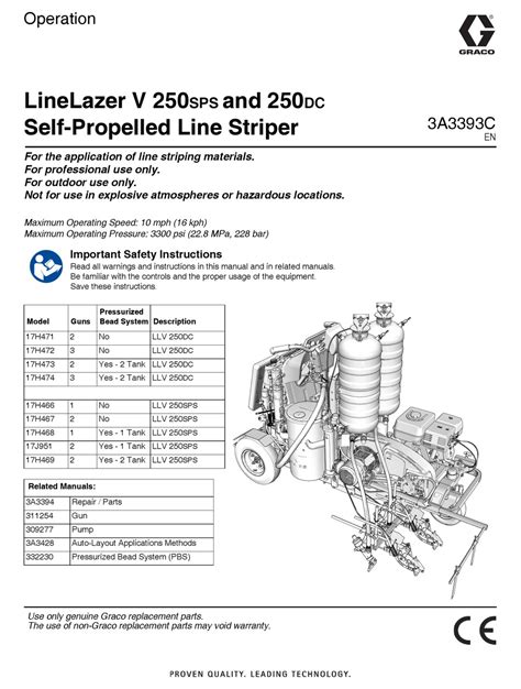 graco linelazer  sps operation   manualslib