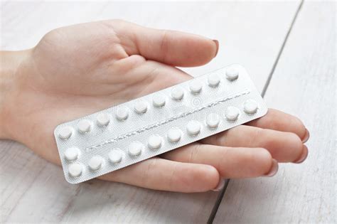 oral contraceptive pills and condom stock image image of method