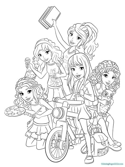 lego friends coloring pages childlifeme lego coloring pages lego