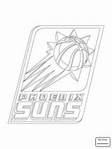 Coloring Pages Suns Nba Logo Sport Printable 76ers Phoenix Pacers Indiana Print Color Getcolorings Getdrawings Search sketch template