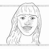 Haired Coloring sketch template