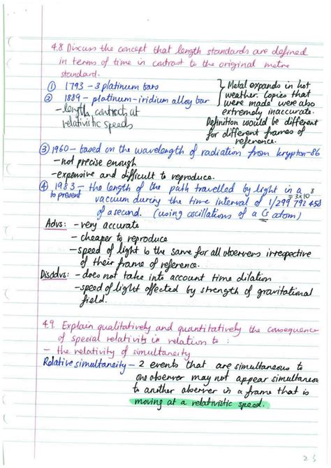space notes physics year  hsc thinkswap