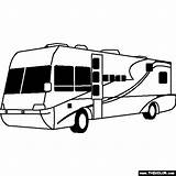 Camper Motorhome Campervan Car Recreational sketch template