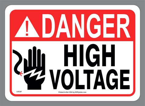 danger high voltage sticker  safety  electricity