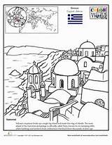 Santorini Designlooter Worksheet Geography Pilgrim sketch template