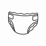 Diaper Baby Vector Icon Isolated Illustrations Illustration Clip Stock Background Graphics sketch template