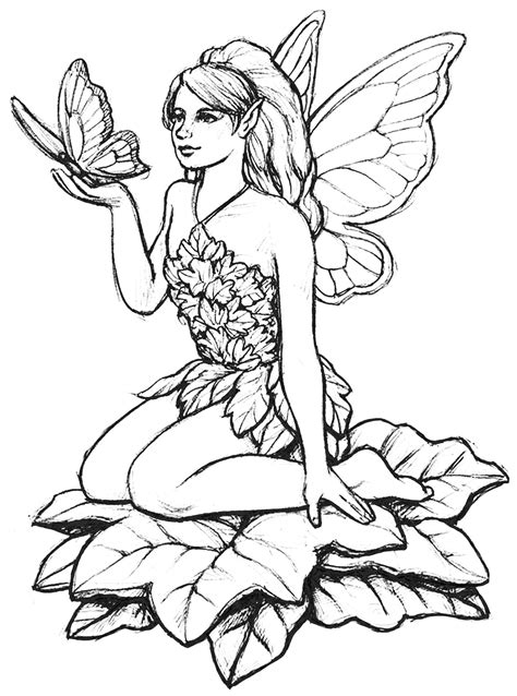 printable coloring pages  fairies