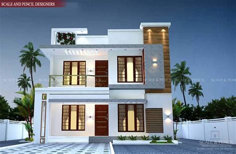 small house exterior design  kerala