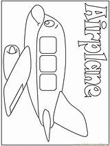 Coloring Air Transportation Pages Transport Printable Vehicle Airplane Clipart Color Kids Library Popular sketch template