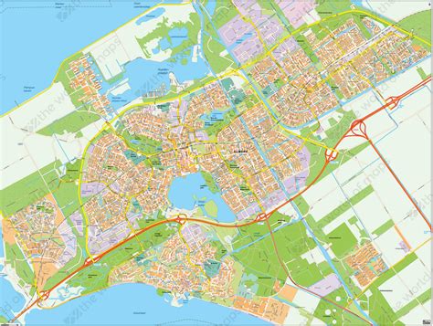 digital city map almere   world  mapscom