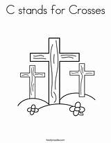 Coloring Crosses Savior Jesus Cross Pages Died Sins Easter Colouring Printable Bible Stands Twistynoodle Loves Kids Color Hill Outline Sheets sketch template