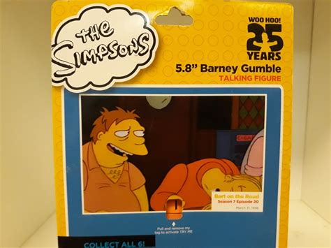 boneco simpsons 25 years barney gumble talking figure r 160 00 em mercado livre