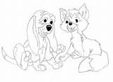 Coloring Hound Fox Pages Print Printable Sheet Clipart Library Deviantart Coloringhome Popular sketch template