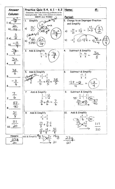 images  pre algebra worksheets  answer key pre algebra