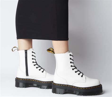 dr martens jadon  eye boots white ankle boots