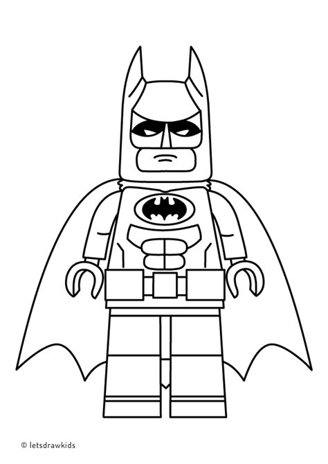 coloring page lego batman