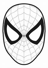 Coloring Pages Spiderman Mask sketch template